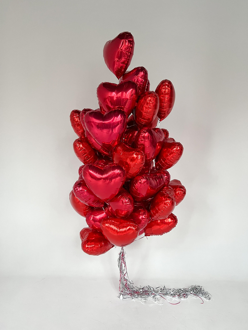 Сет фольгированных шаров «Красные сердца»