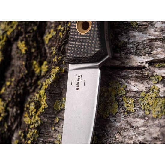 Складной нож Boker 02BO039 Bark Beetle c клинком из стали 1095 Carbon Steel, рукоять микарта
