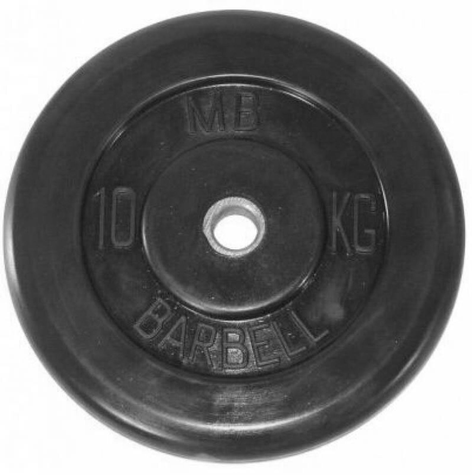Диск обрезиненный BARBELL MB (металлическая втулка) 10 кг / диаметр 51 мм фото №1