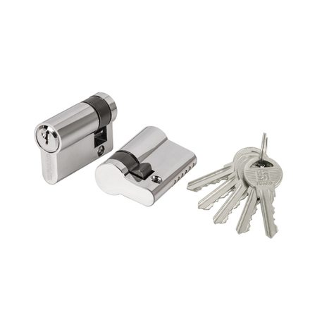 Цилиндровый механизм (100 ZA/50) 1000ZAKey50(5+10+35) CP хром 5Key