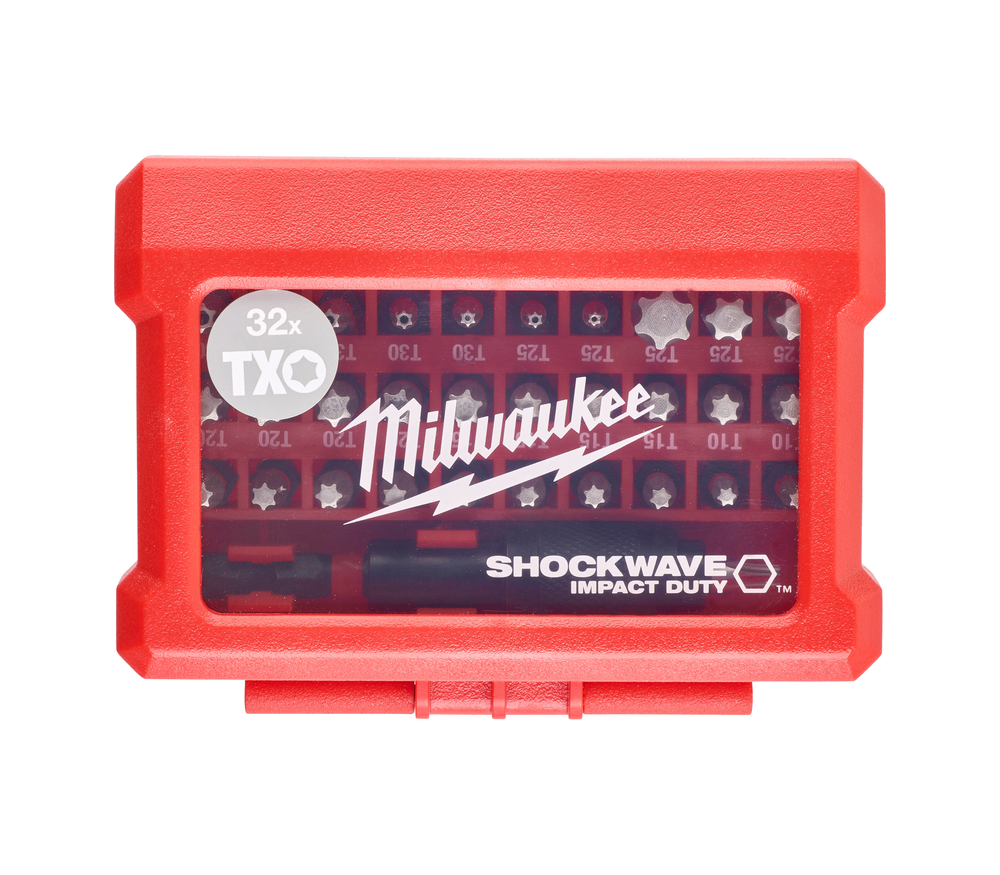 Набор бит Milwaukee SHOCKWAVE, для шуруповертов, 32 предмета