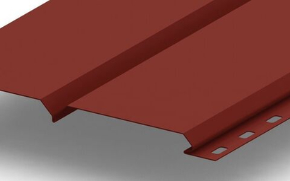 Сайдинг металлический L -Брус Norman MP ПЭ- RALL 8004 Медно-коричневый, 0.5мм