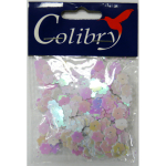 Пайетки фигурные голографические-(цветы)-10гр-8мм-Colibry
