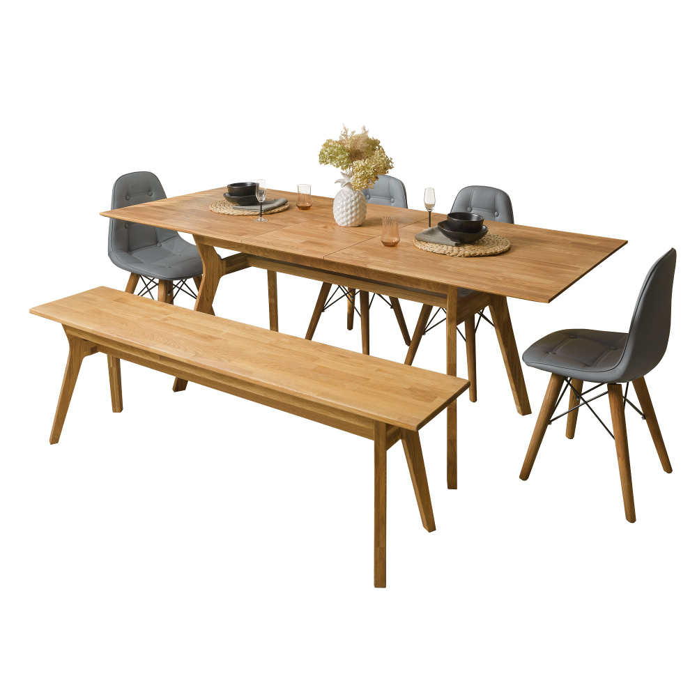 Стол обеденный раздвижной из массива дуба Хельсинки