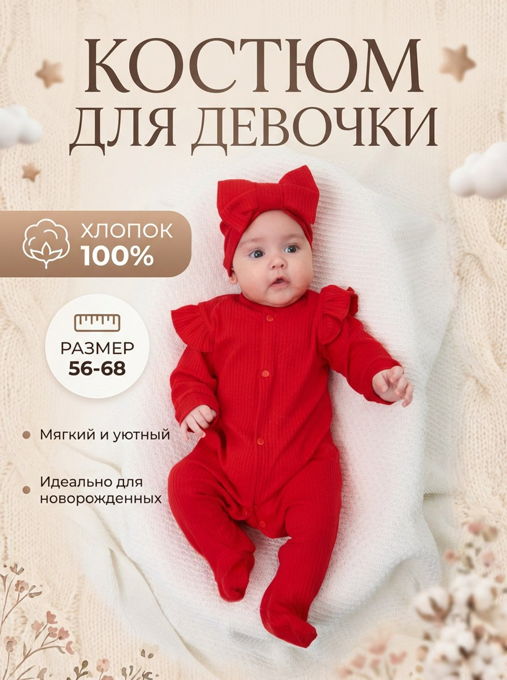 Комбинезон на выписку для новорожденного