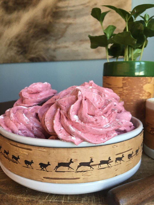 Малая фарфоровая пиала для завтрака с берестой. Коллекция Christmas (Рождество или Олени)