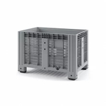 Контейнер 1200х800х800 мм перфорированный на ножках, арт. SDBOX 1208 P серый, код: 13896