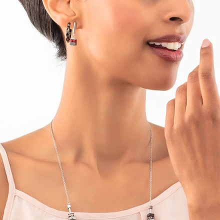 Серьги Coeur de Lion Anthracite 0135/21-1223