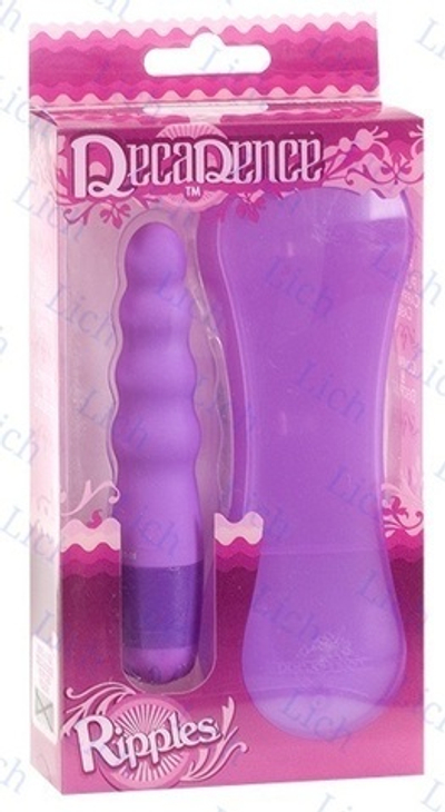 Фиолетовый мини-вибратор RIPPLES