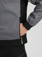 Куртка ProfLineLeader (тк.Софтшел), серый/черный