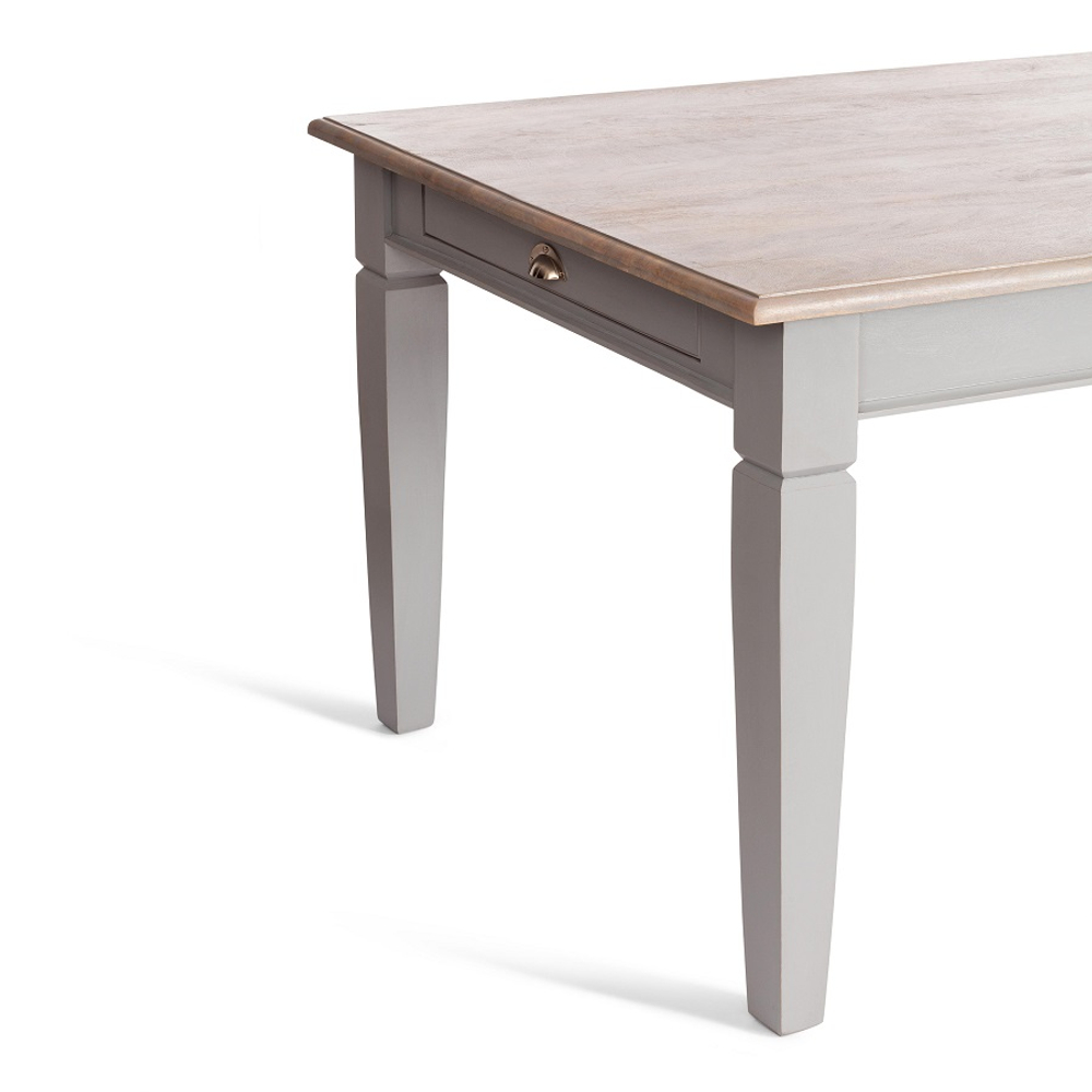 Стол обеденный Secret De Maison BRIGHTON ( mod.DA-2162 ) дерево акации/МДФ, 210х100х78 см, Antique grey/grey wash