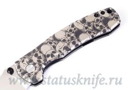 Нож CKF MKAD LORO Skull custom silver one-offфотография - 3