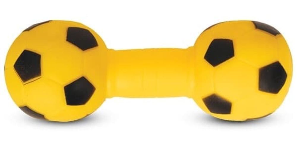 Игрушка для собак из винила &quot;Гантель футбольная&quot;, 20см 713003
