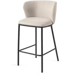 Полубарный стул Ciselia 65 см, бежевый шенилл
