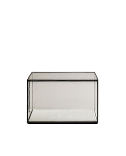 Zara Home Шкатулка из стекла, цвет чёрный, 22 см