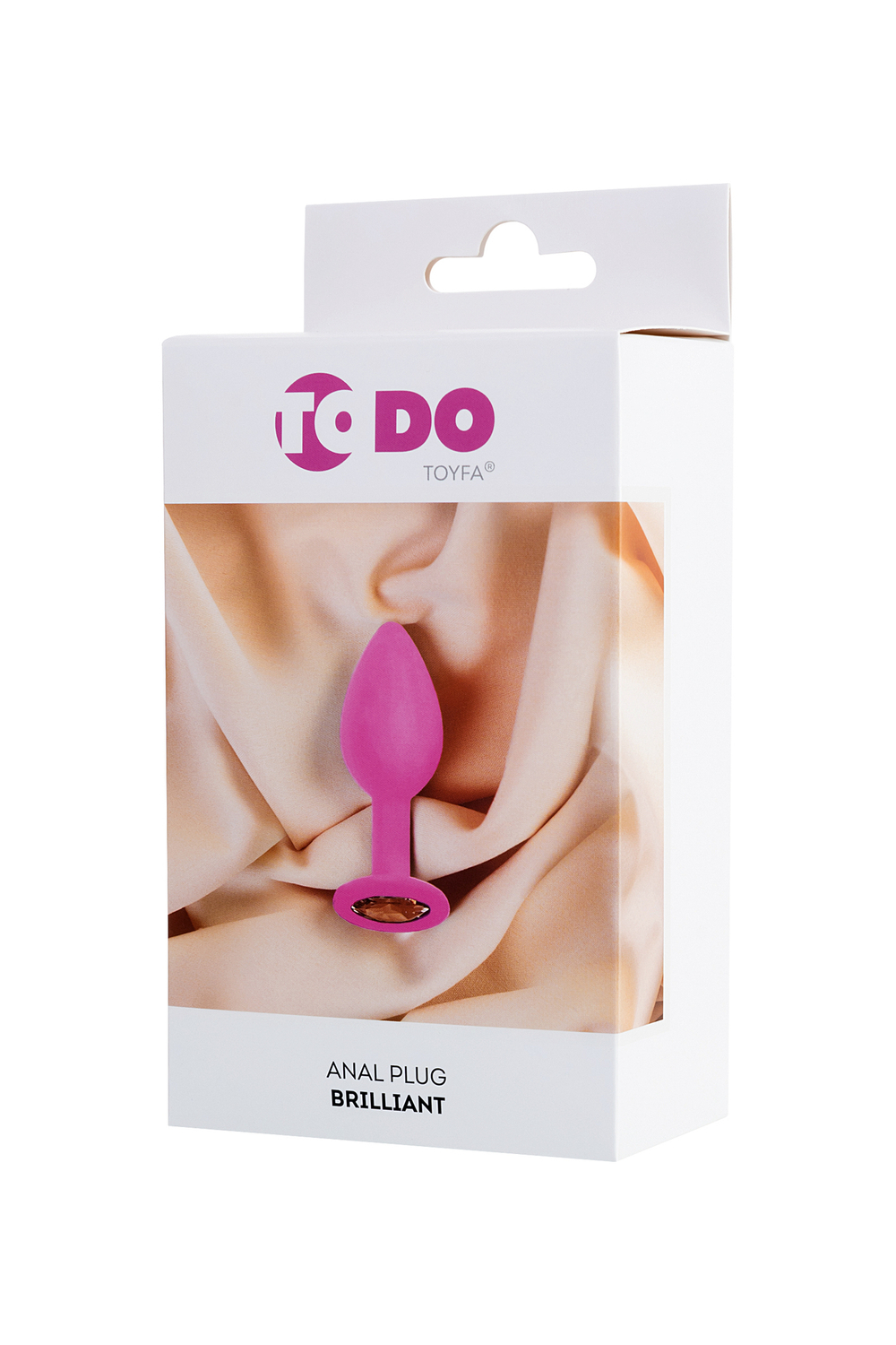 Анальная втулка ToDo by Toyfa Brilliant, силикон, розовая, 8 см, Ø 3 см, 50 г