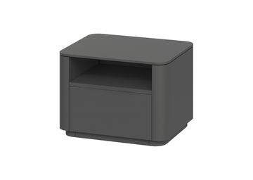Тумба прикроватная Tammi 1 полка 1 ящик ширина 50 см (черный)