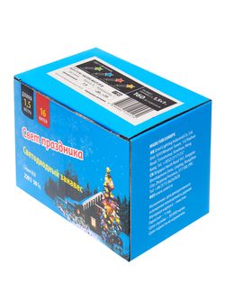 ULD-C1510-160-DTA MULTI IP20 Занавес светодиодный с контроллером. 1.5х1м. 160 светодиодов. Разноцветный свет. Провод прозрачный. TM Uniel.