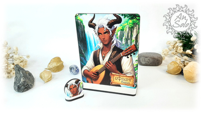 Мужской аватар Тифлинг Бард для настольных игр, ДНД