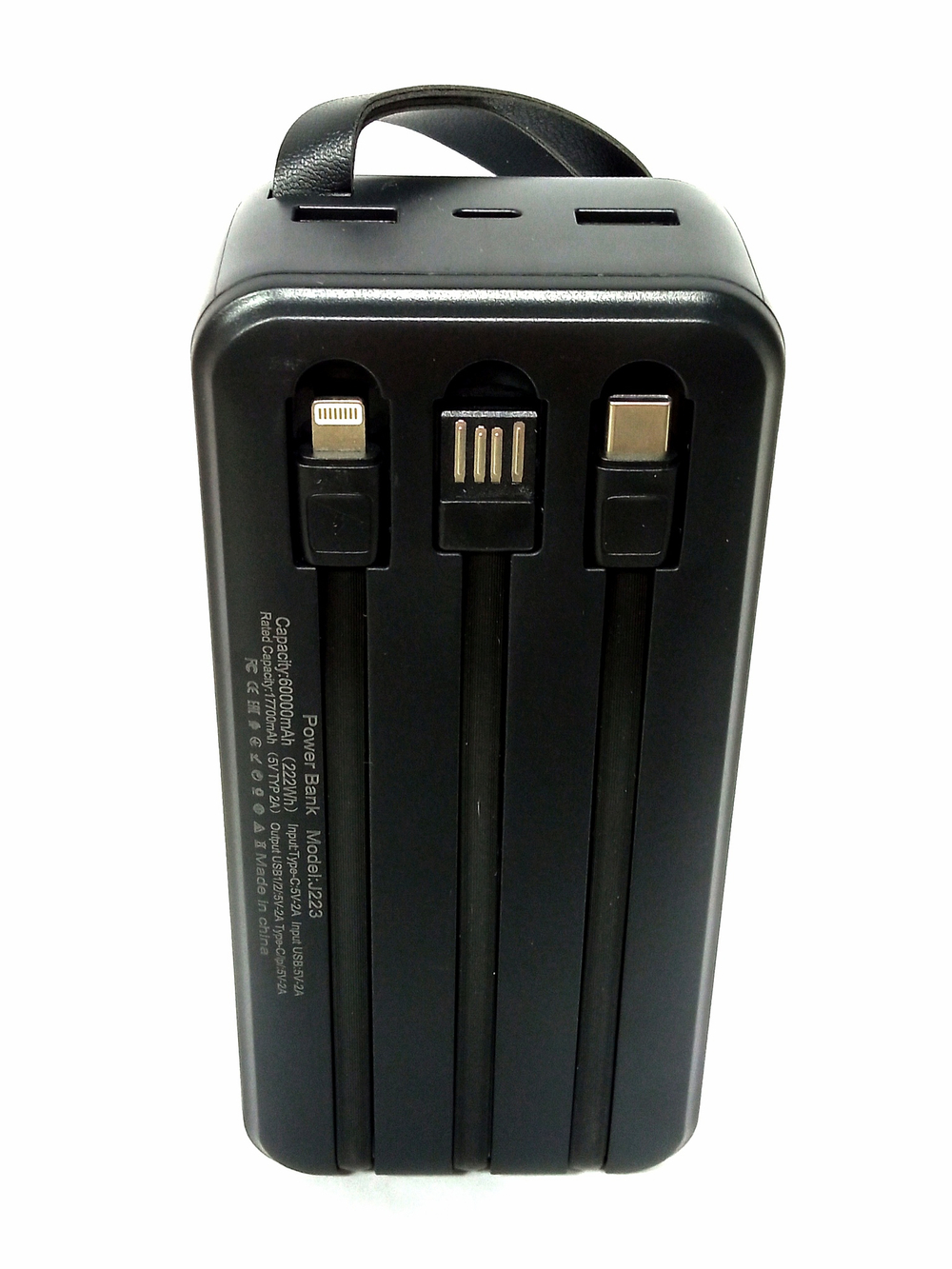 Повербанк (PowerBank) 60000mAh с индикацией заряда Hoco J223