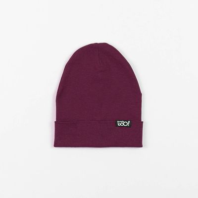 Two-ply turn-up jersey hat - Marsala