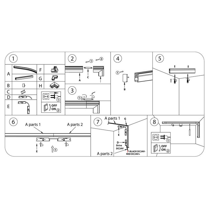 Коннектор L-образный Lightstar Linea 506137