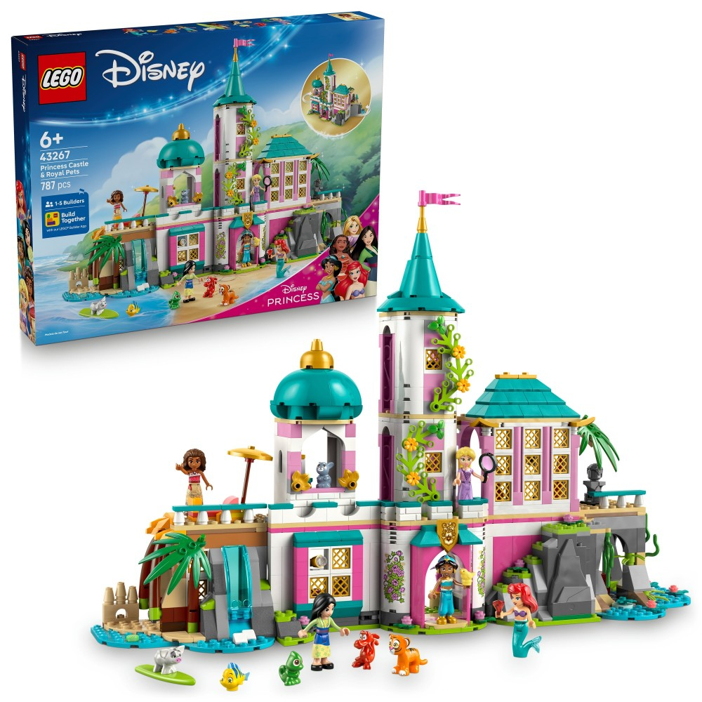 Конструктор LEGO Disney Princess 43267 Замок принцесс и королевские питомцы — фото 1
