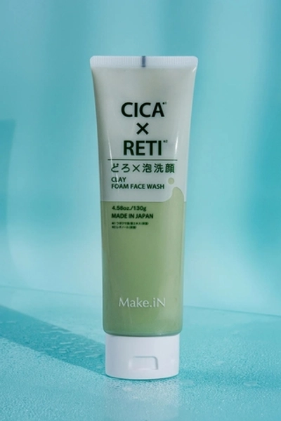 Пенка для умывания лица EVLISS Make.In CICA×RETI с марокканской и белой глиной, CICA и ретинолом (130 г.)