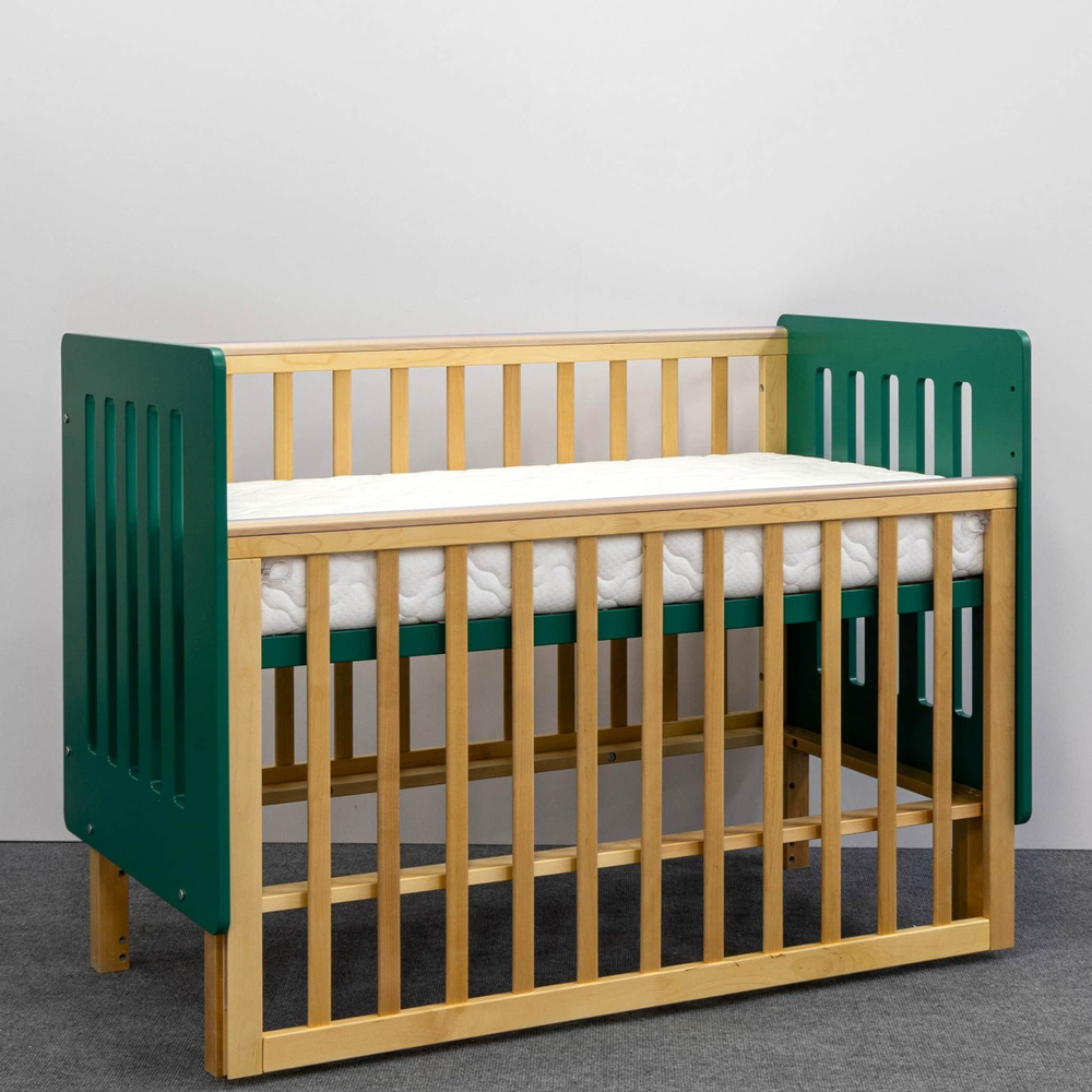 Детская кровать Antemi Mari, Зеленый/Дерево