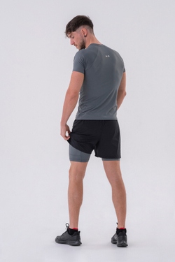 Шорты мужские Nebbia Double-Layer Shorts with Smart Pockets 318 Grey