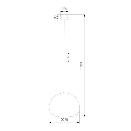 10168 / подвесной светильник / Zoe