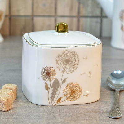Сахарница 420мл "Одуванчики" квадрат (00113561)