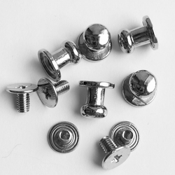 Заклепки (5шт) круглые 8х8мм на винте для ремней, декора обуви, одежды, бижутерии.