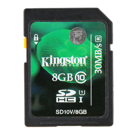 Карта памяти KingSton SDHC 8 Gb class 10