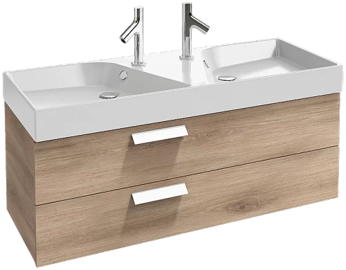 Тумба с раковиной Jacob Delafon RYTHMIK 120 EB1305-E10+EXM112-Z-00 квебекский дуб