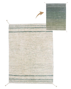 Ковер Lorena Canals двусторонний винтажный голубой 120х160 см