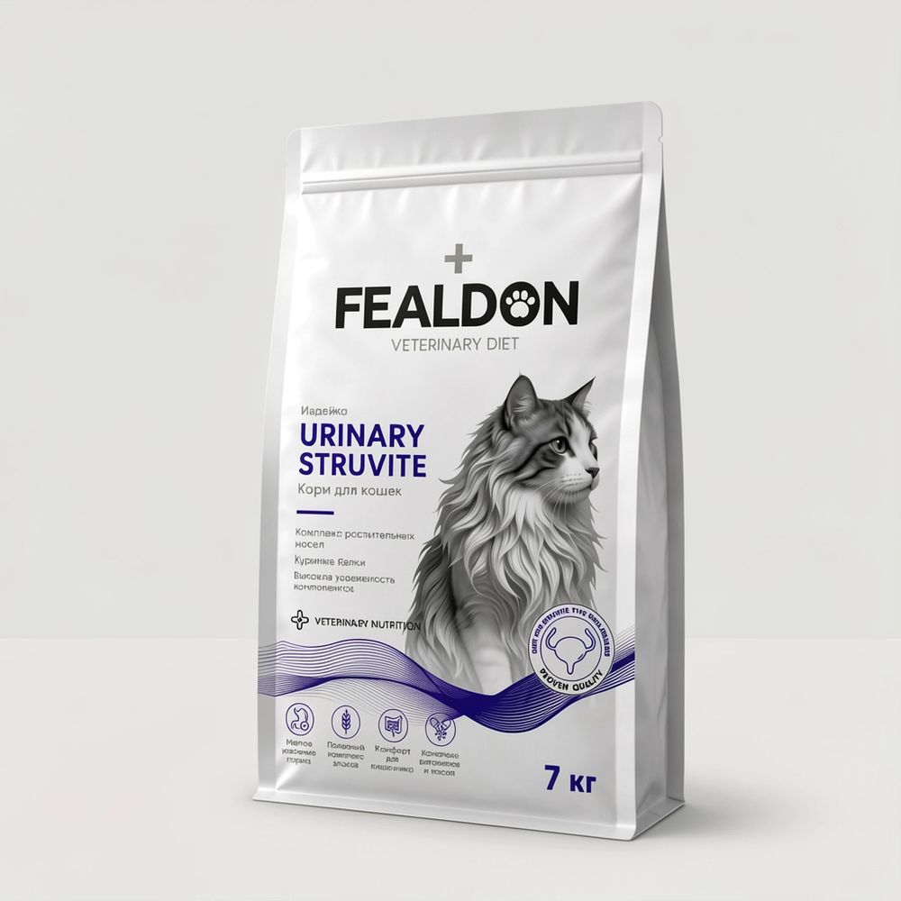 Сухой корм для кошек Fealdon URINARY STRUVITE