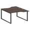 Metal System Рабочая станция криволинейная на О-образном м/к БО.РАС-СА-2.2 Венге Цаво/Металл Антраци