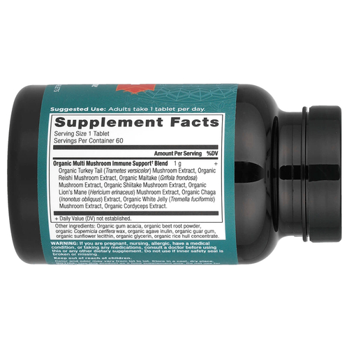 Ancient Nutrition, Multi Mushroom, ежедневная защита иммунитета, 60 таблеток