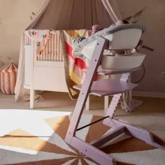 Стульчик для кормления STOKKE Tripp Trapp комплект 4 в 1 (Heather Mauve)