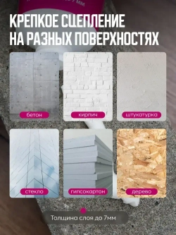 VGT (ВГТ) Шпатлевка акриловая для внутренних работ, заделки неровностей, трещин и сколов, 330 г, Цвет белый