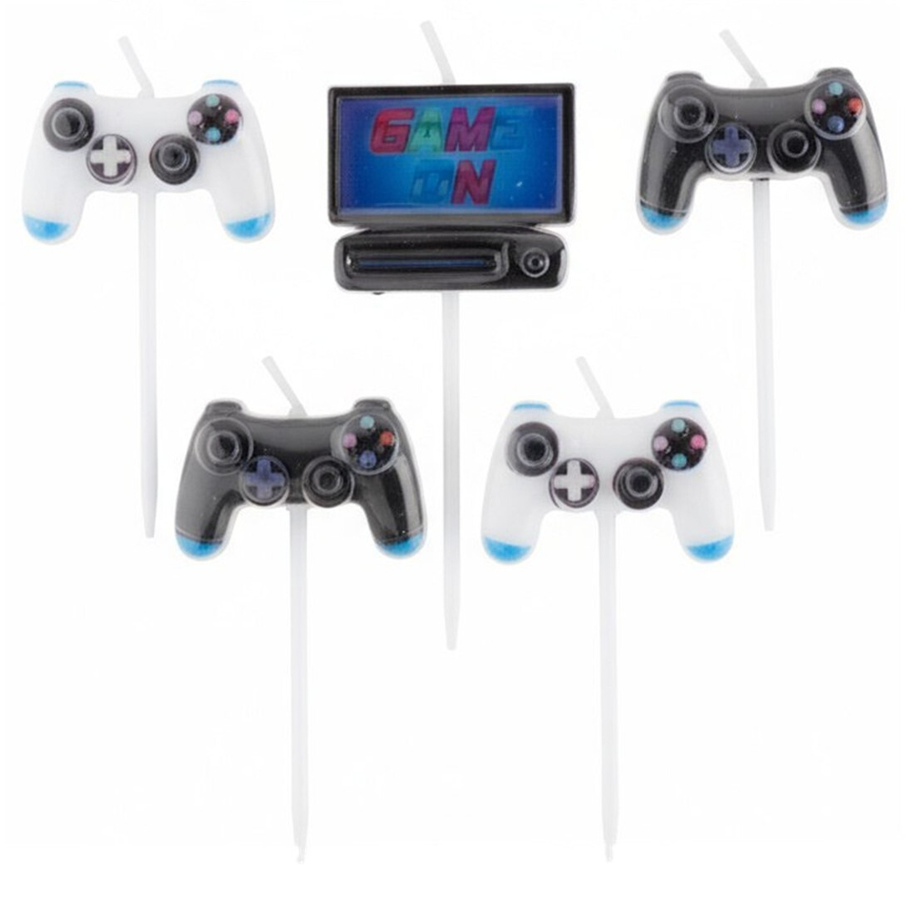 Свеча фигурная на шпажках «Геймпад» 7 см, 5 шт.