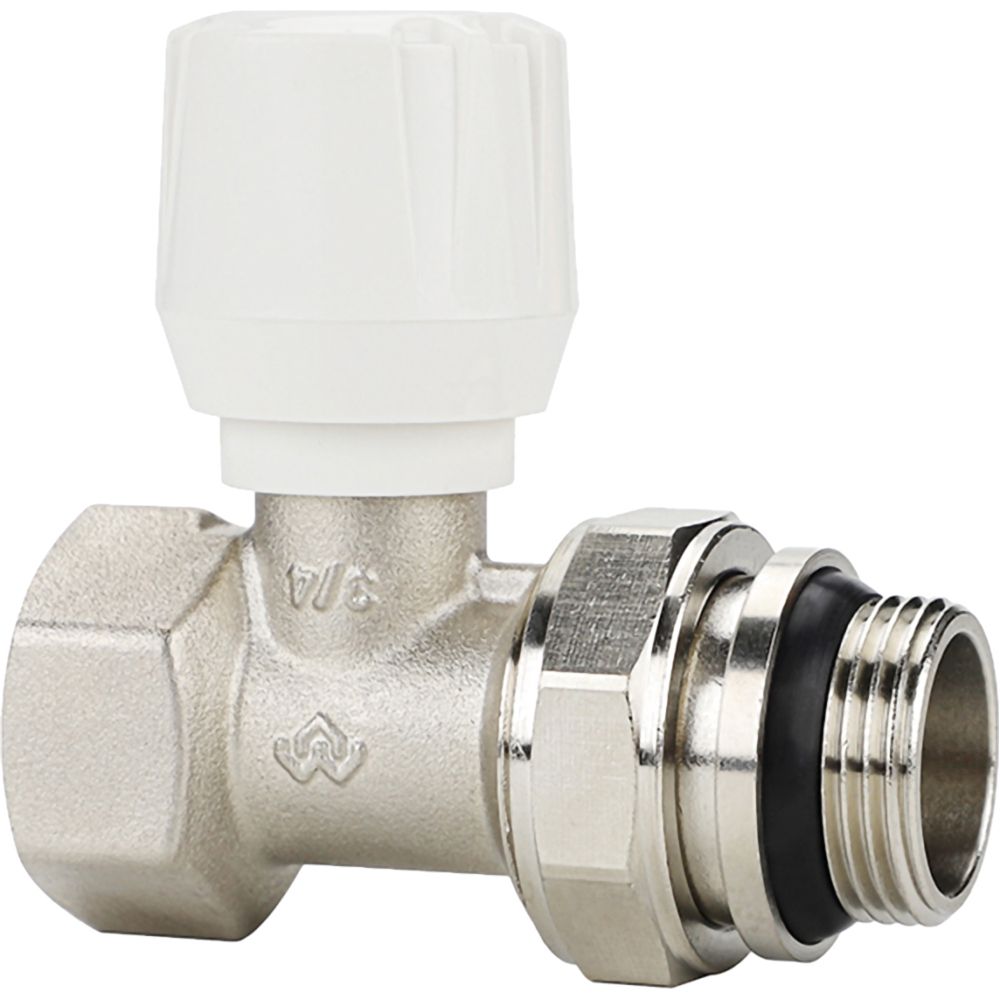 Ручной радиаторный клапан, серия VM101, прямой, с самоуплотняющимся полусгоном 3/4"