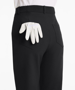 OYSHO Брюки из твила, черный