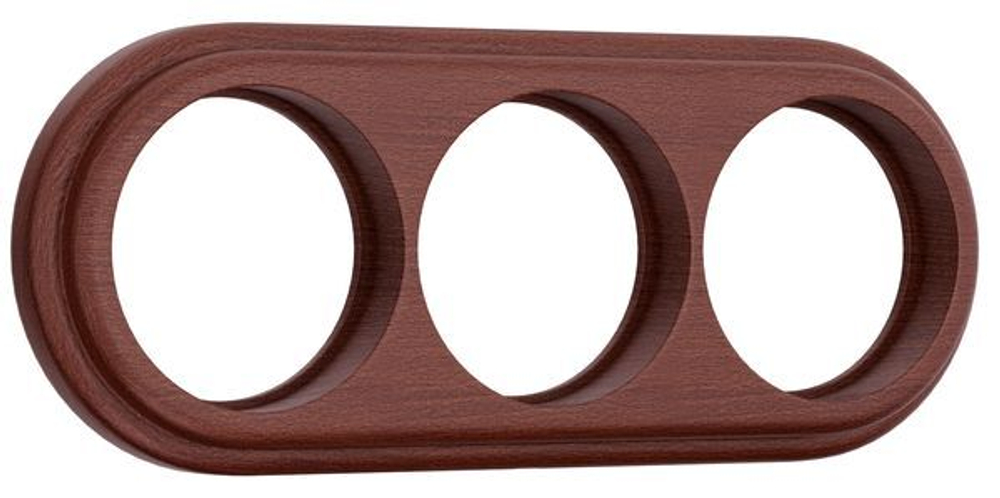 Рамка на 3 поста (итальянский орех) (RAMKA 03 WL15 M54)