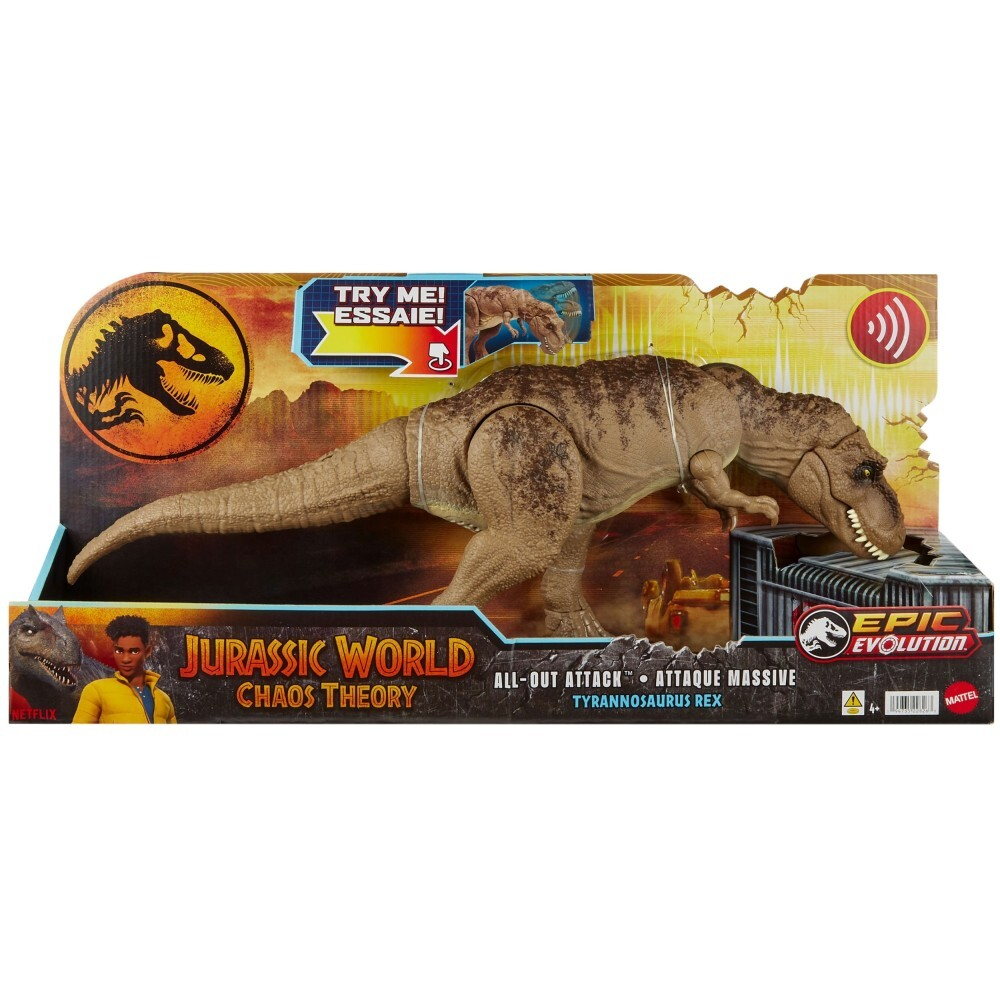 Jurassic World - T-Rex Тотальная атака динозавров со звуком HXF53 / артикул   HXF53  / GTIN 194735228263