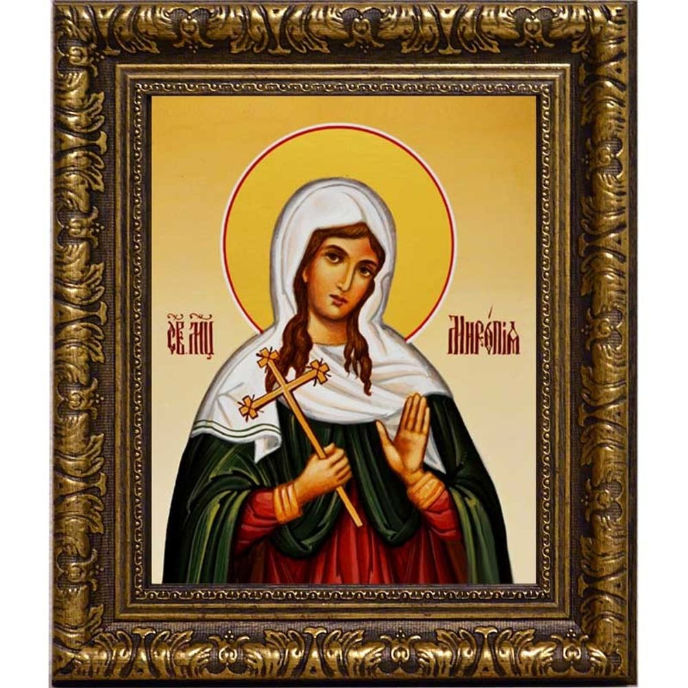 Миропия Хиосская Святая мученица. Икона на холсте.