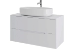 Тумба с раковиной Orange Line 100 Li-100TuwMDF+B07-675W белый
