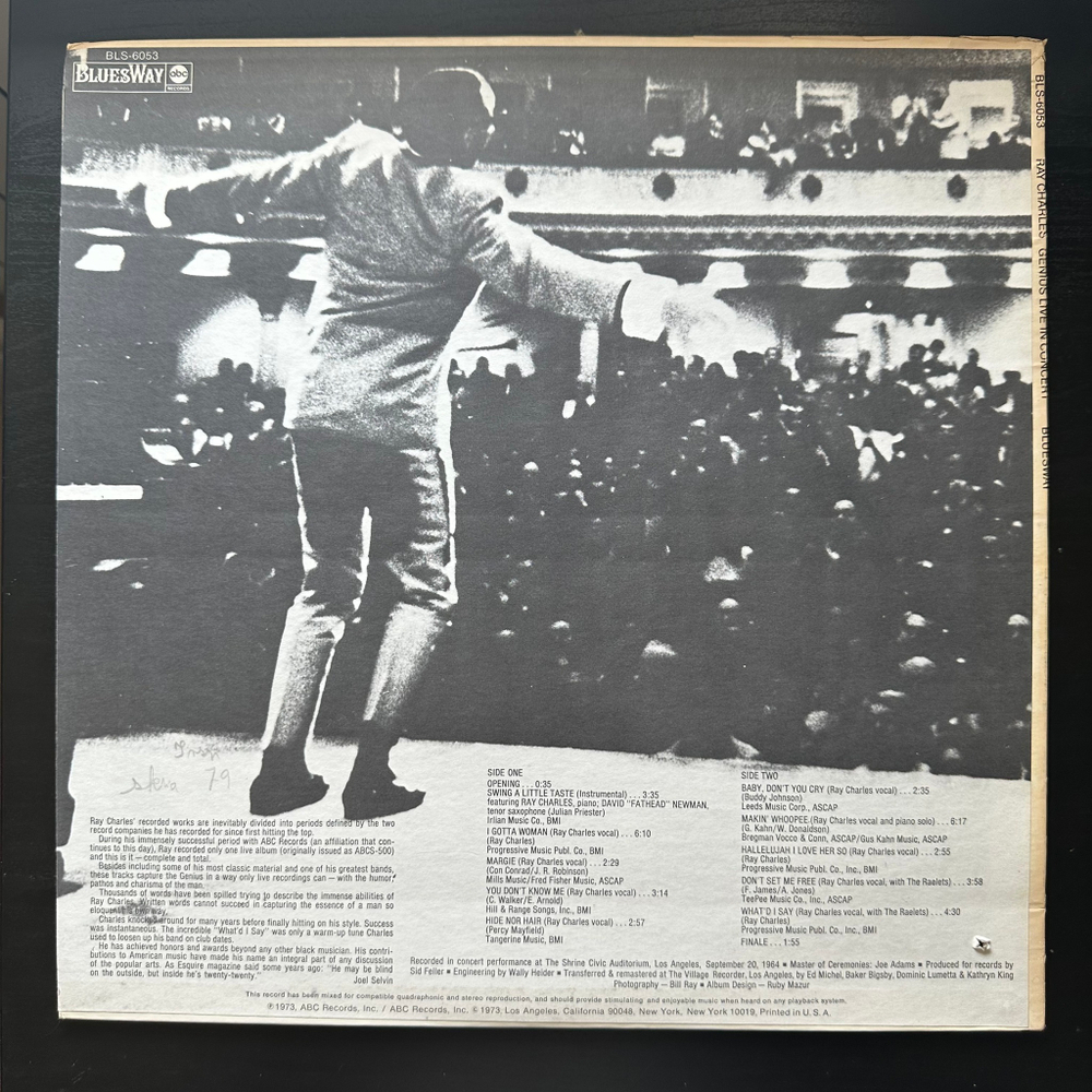 Ray Charles - Genius Live In Concert (США 1973г.)