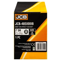 Головка ударная глубокая 18мм (6гр.), 1'' JCB JCB-48510018